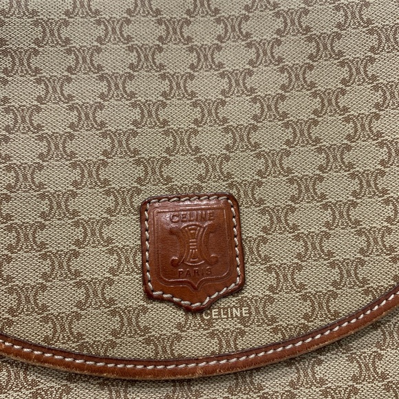 Celien Beige Macadam Crossbody Bag Sku#84027 - Picture 7 of 12